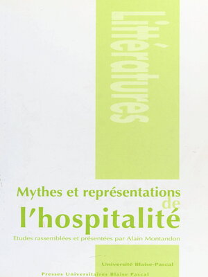 cover image of Mythes et représentations de l'hospitalité